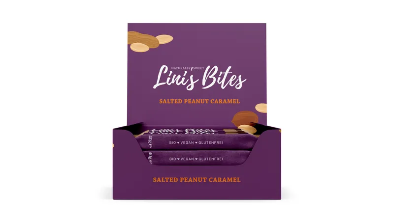 Salted Peanut Caramel Bio-Riegel Glutenfrei