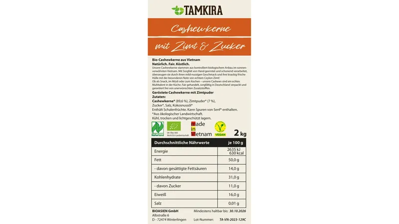 Cashewkerne lecker 2 von Biosweed Cannabis-, Grow- & Headshop Frankfurt