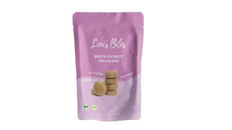 Bio White Coconut Chocolate Chocolinis von Test Company